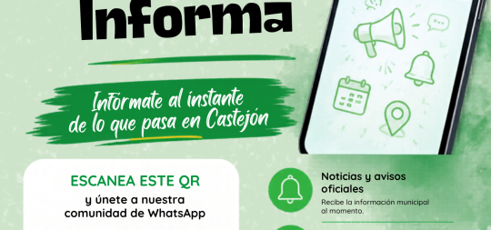 Imagen Únete a la Comunidad de WhatsApp «CASTEJÓN INFORMA»